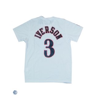 Camisetas NBA Iverson Philadelphia 76ers Blanco