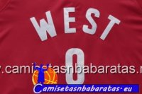 Camisetas NBA de Russell Westbrook All Star 2016 Rojo