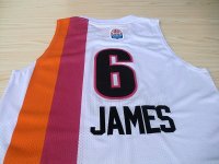 Camisetas NBA de Miami Heat ABA James Blanco