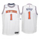Camisetas de NBA Ninos New York Knicks Emmanuel Mudiay Blanco Statement 2018