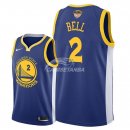 Camisetas NBA Golden State Warriors Jordan Bell 2018 Finales Azul Icon Parche