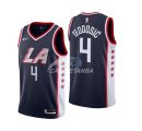 Camisetas NBA de Milos Teodisic Los Angeles Clippers Nike Marino Ciudad 18/19