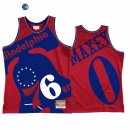 Camisetas NBA Philadelphia 76ers Tyrese Maxey Rojo Throwback 2021-22