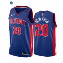Camisetas NBA Nike Detroit Pistons NO.20 Carsen Edwards 75th Azul Icon 2021-22