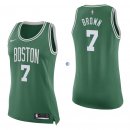 Camisetas NBA Mujer Jaylen Brown Boston Celtics Verde Icon 17/18