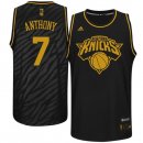 Camisetas NBA New York Knicks Metales Preciosos Moda Anthony Negro