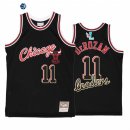Camisetas NBA Chicago Bulls NO.11 DeMar DeRozan Negro Hardwood Classics 2022