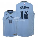 Camisetas de NBA Ninos Memphis Grizzlies Brandon Goodwin Azul Statement 18/19