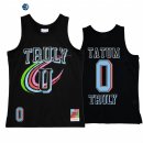 Camisetas NBA Boston Celtics NO.0 Jayson Tatum X Mitchell Ness Negro Hardwood Classics 2022