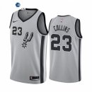 Camisetas NBA de San Antonio Spurs Zach Collins Nike Gris Statement 2021