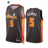Camisetas NBA Nike Orlando Magic NO.5 Mohamed Bamba 75th Negro Ciudad 2021-22