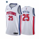 Camisetas NBA Nike Detroit Pistons NO.25 Derrick Walton 75th Blanco Association 2021-22