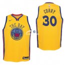 Camiseta NBA Ninos Golden State Warriors Stephen Curry Nike Amarillo Ciudad 17/18