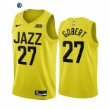 Camisetas NBA Nike Utah Jazz NO.27 Rudy Gobert Amarillo Icon 2022-23