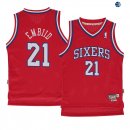 Camisetas de NBA Ninos Philadelphia Sixers Joel Embiid Rojo Hardwood Classics 96/97