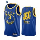 Camisetas NBA Golden State Warriors Jordan Poole Azul Throwback 2020-21
