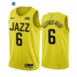 Camisetas NBA Nike Utah Jazz NO.6 Nickeil Alexander Walker Amarillo Icon 2022-23
