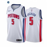 Camiseta NBA de Detroit Pistons Frank Jackson Blanco Association 2021