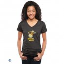 Camisetas NBA Mujer Miami Heat Negro Oro