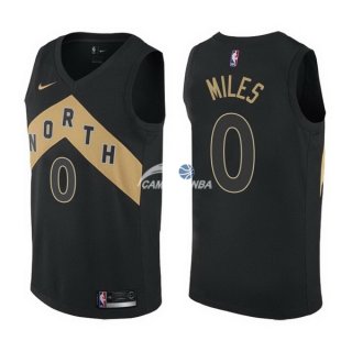 Camisetas NBA de CJ Miles Toronto Raptors Nike Negro Ciudad 17/18