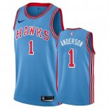 Camisetas NBA de Justin Anderson Atlanta Hawks Nike Retro Azul 18/19