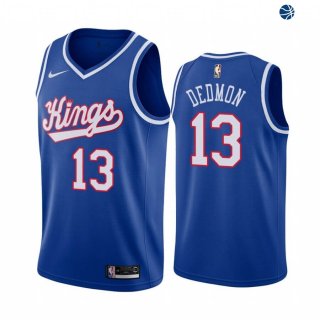 Camisetas NBA Sacramento Kings Dewayne Dedmon Azul Throwback
