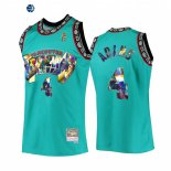 Camisetas NBA Memphis Grizzlies NO.4 Steven Adams 75th Aniversario Teal Hardwood Classics 2022