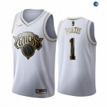 Camisetas NBA de Bobby Portis New York Knicks Blanco Oro 19/20