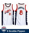 Camisetas NBA de Scottie Pippen USA 1996 Blanco