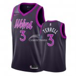 Camisetas NBA de Jared Terrell Minnesota Timberwolves Nike Púrpura Ciudad 18/19