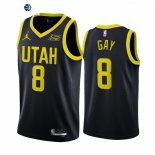 Camisetas NBA Jordan Utah Jazz NO.8 Rudy Gay Negro Statement 2022-23