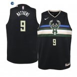 Camisetas de NBA Ninos Milwaukee Bucks Wesley Matthews Negro Statement 2019/20
