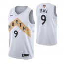 Camisetas NBA Toronto Raptors Serge Ibaka 2019 Finales Blanco Ciudad