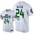 Camisetas NBA de Manga Corta Grayson Allen Utah Jazz Blanco 17/18