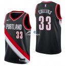 Camisetas NBA de Zach Collins Portland Trail Blazers Negro Icon 17/18