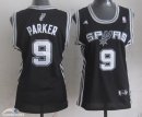 Camisetas NBA Mujer Tony Parker San Antonio Spurs Negro