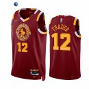 Camisetas NBA Nike Cleveland Cavaliers NO.12 Tim Frazier 75th Season Diamante Rojo Ciudad 2021-22