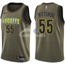 Camisetas NBA Salute To Servicio Denver Nuggets Dikembe Mutombo Nike Ejercito Verde 2018