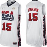 Camisetas NBA de Johnson USA 1992 Blanco