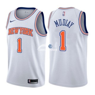 Camisetas NBA de Emmanuel Mudiay New York Knicks Blanco Statement 17/18