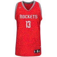 Camisetas NBA Houston Rockets Luz Leopardo Harden Rojo
