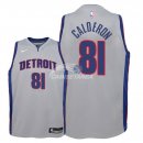 Camiseta NBA Ninos Detroit Pistons Jose Calderon Gris Statement 2018