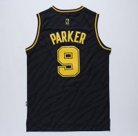 Camisetas NBA San Antonio Spurs Metales Preciosos Moda Parker Negro