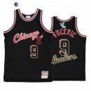 Camisetas NBA Chicago Bulls NO.9 Nikola Vucevic Negro Hardwood Classics 2022