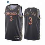 Camiseta NBA de Devon Dotson Chicago Bulls Nike Negro Ciudad 2020-21