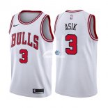 Camisetas NBA de Dwyane Wade Chicago Bulls Blanco Association 17/18