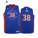Camiseta NBA Ninos Detroit Pistons Saban Lee Azul Ciudad 2020-21