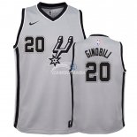 Camisetas de NBA Ninos Manu Ginobili San Antonio Spurs Gris Statement 18/19