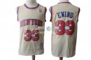 Camisetas NBA de Patrick Ewing New York Knicks Retro Crema 1991-92