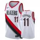 Camisetas NBA de Meyers Leonard Portland Trail Blazers Blanco Association 2018